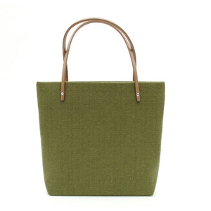 olive wool  large tote