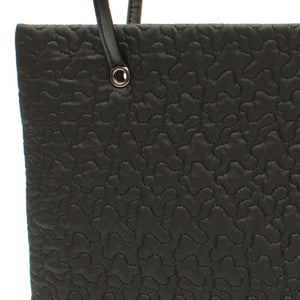 quilted black large tote