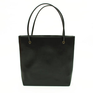 luxe black large tote