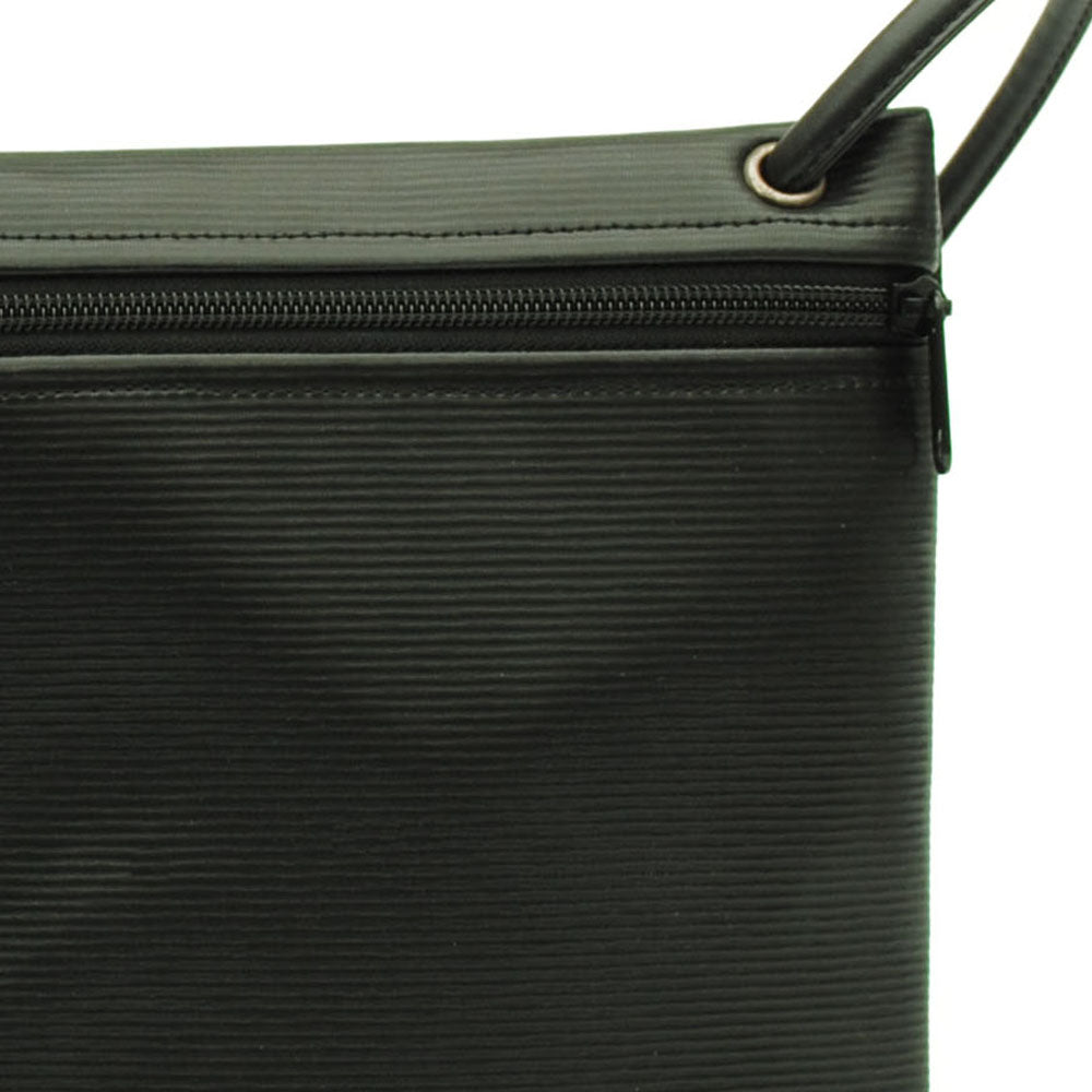 luxe black crossbody pouches
