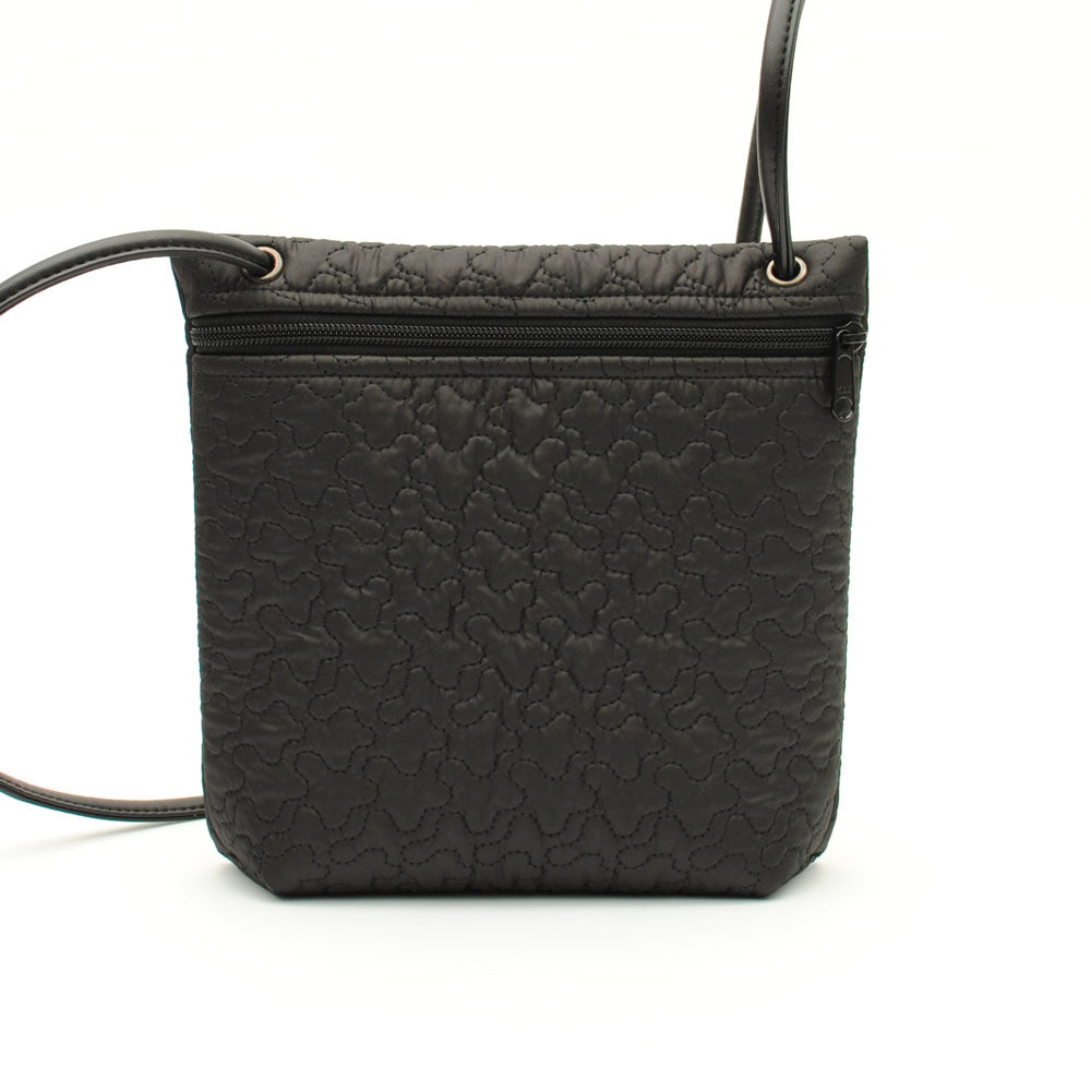 quilted black crossbody pouches