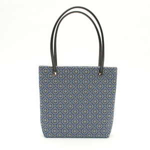 blue little flower small tote