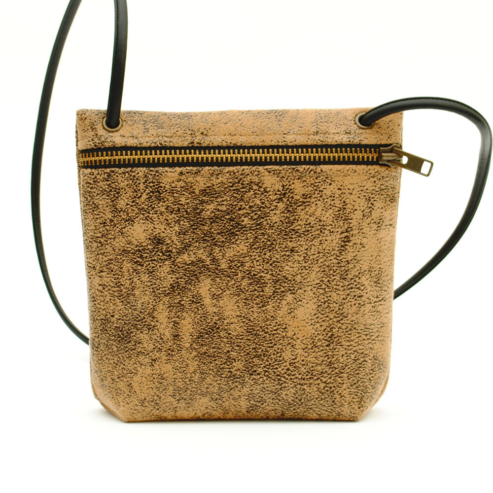 tan faux leather crossbody pouches