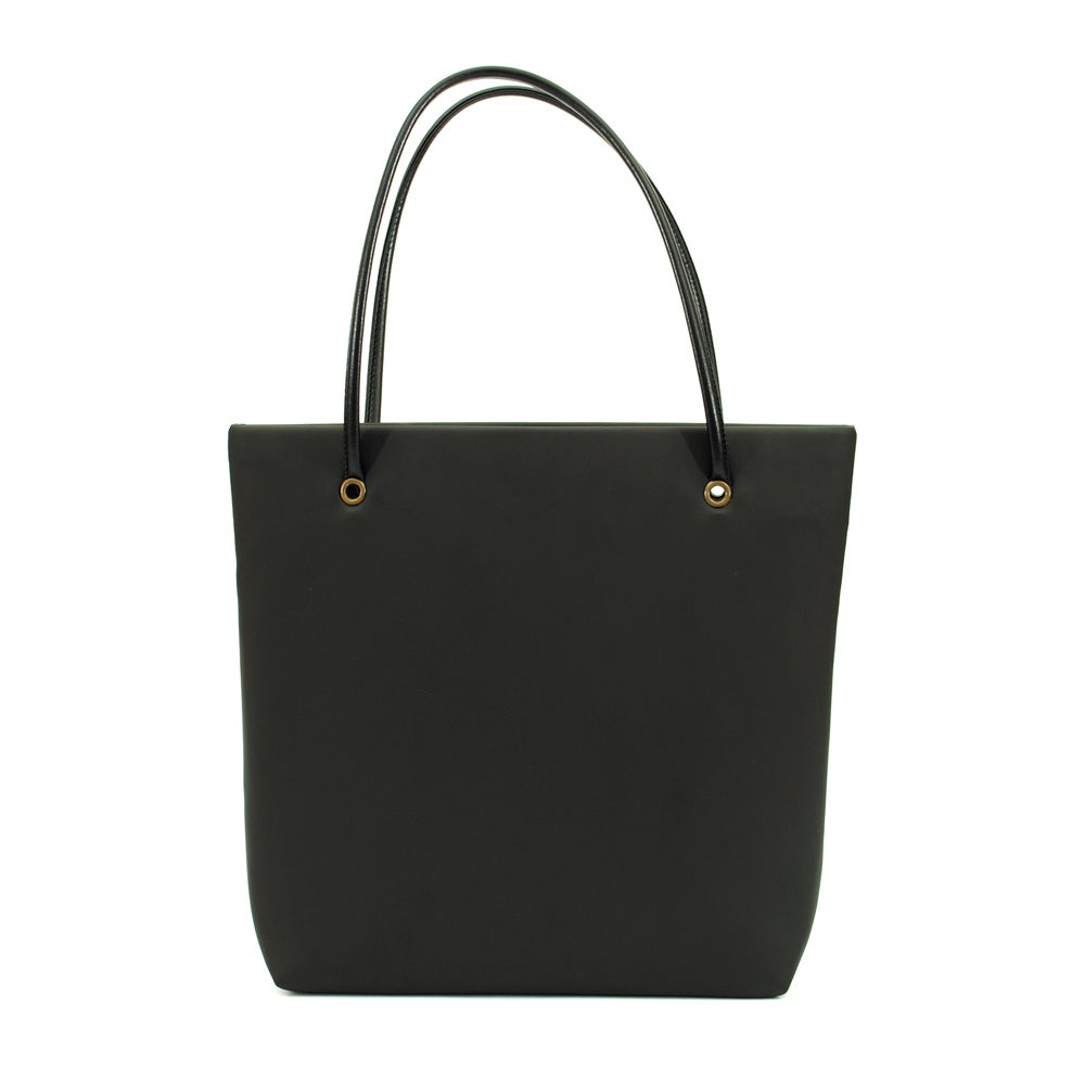 rubbery black large tote